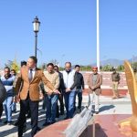 निर्माणाधीन सैन्यधाम का मंत्री गणेश जोशी ने किया निरीक्षण