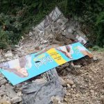 कैंपटी रोड पर अचानक ढहा बहुमंजिला भवन, बाल-बाल बचे पांच लोग